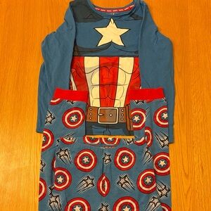 Marvel Captain America Kids Pajama Set - size 7-8 years